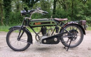 1914 British Excelsior BS Big Single with 810cc Single Cylinder SV & 2 Speed Jardine gearbox. Pioneer veteran antique motorbike