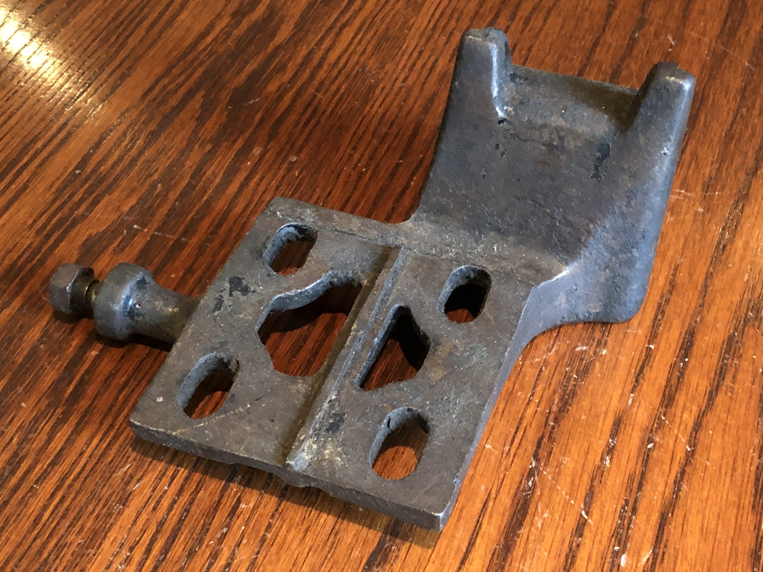 1920s Triumph SD original magneto platform mount for flat tank motorcycles. Might suit Triumph Model P or model H. Check your vintage veteran spare parts lists