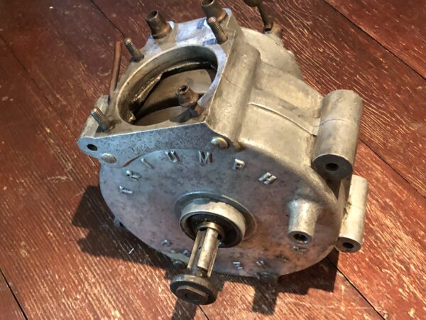 1922 Vintage motorcycle Triumph Model H engine cases. Possibly for a Triumph SD antique motorbike. Vintage & Veteran Triumph motorcycle spare parts for sale