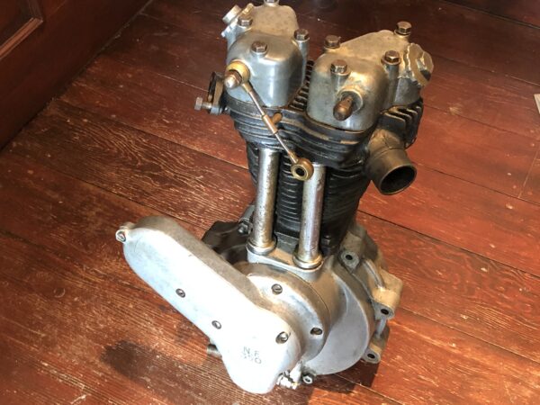 1934 / 1935 Ariel NF 350cc OHV engine for sale. The Ariel NF model was only produced in two years in the early 1930s. This is an Ariel vintage motorcycle engine