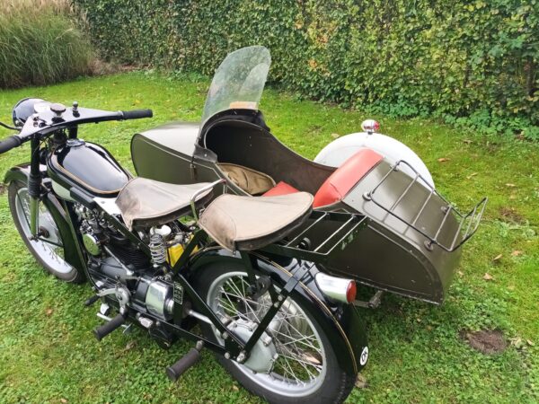 1960 Nimbus motorcycle + Sidecar, engine is inline 746cc 4 cylinder Belgian Papers. Stove pipe Nimbus 2 classic vintage motorcycle for sale in Europe