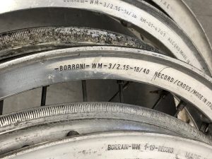 Borrani aluminium motorcycle rims and their number system