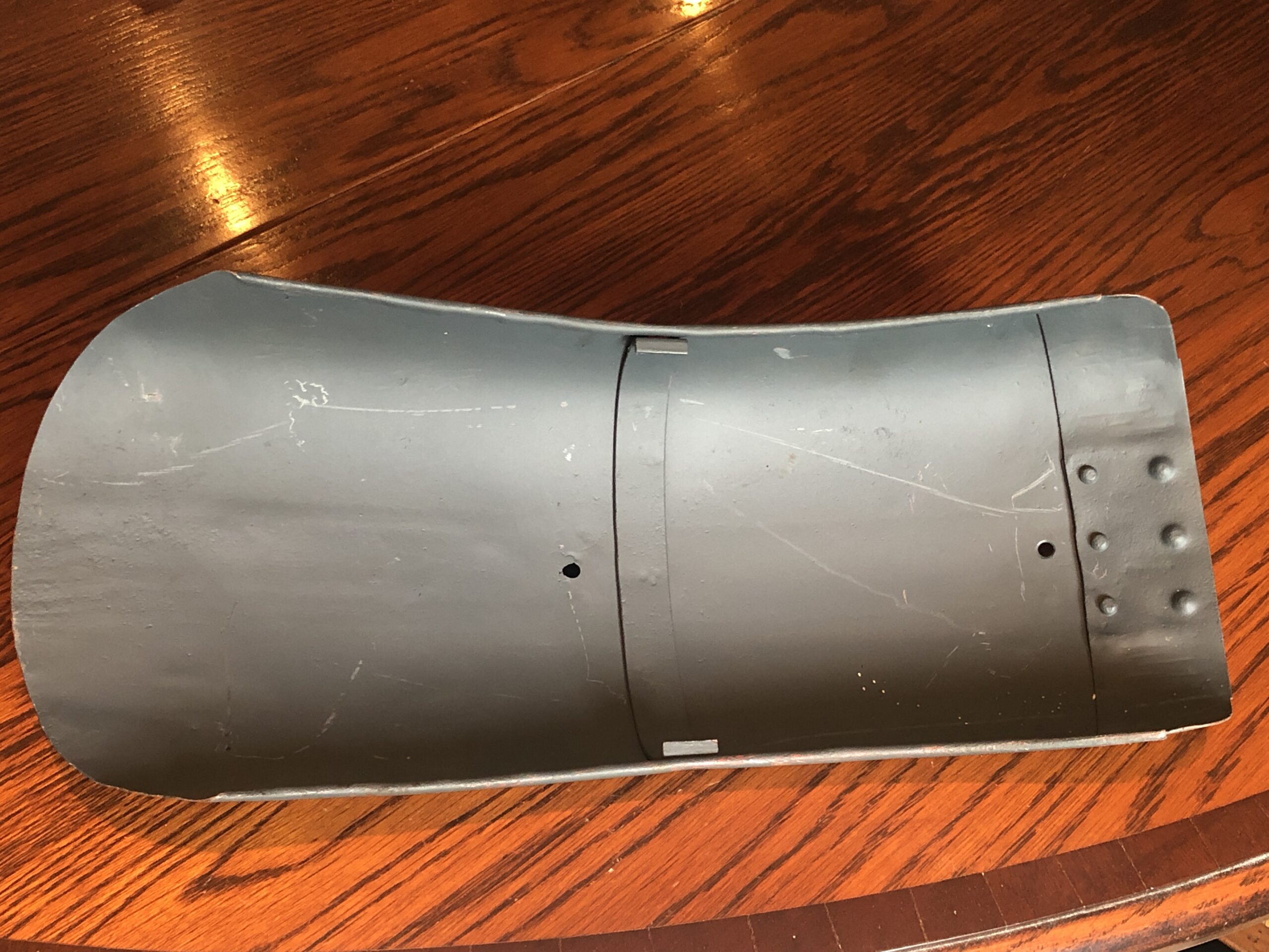 1930s DKW SB500 ORIGINAL rear fender hinged section. Vintage prewar DKW SB500 spare parts for sale. Rear mudguard section for this rare two stroke motorcycle