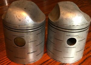 Original Pair of Scott Pistons 596cc Flying Squirrel STD size 73mm Long Stroke Flyer