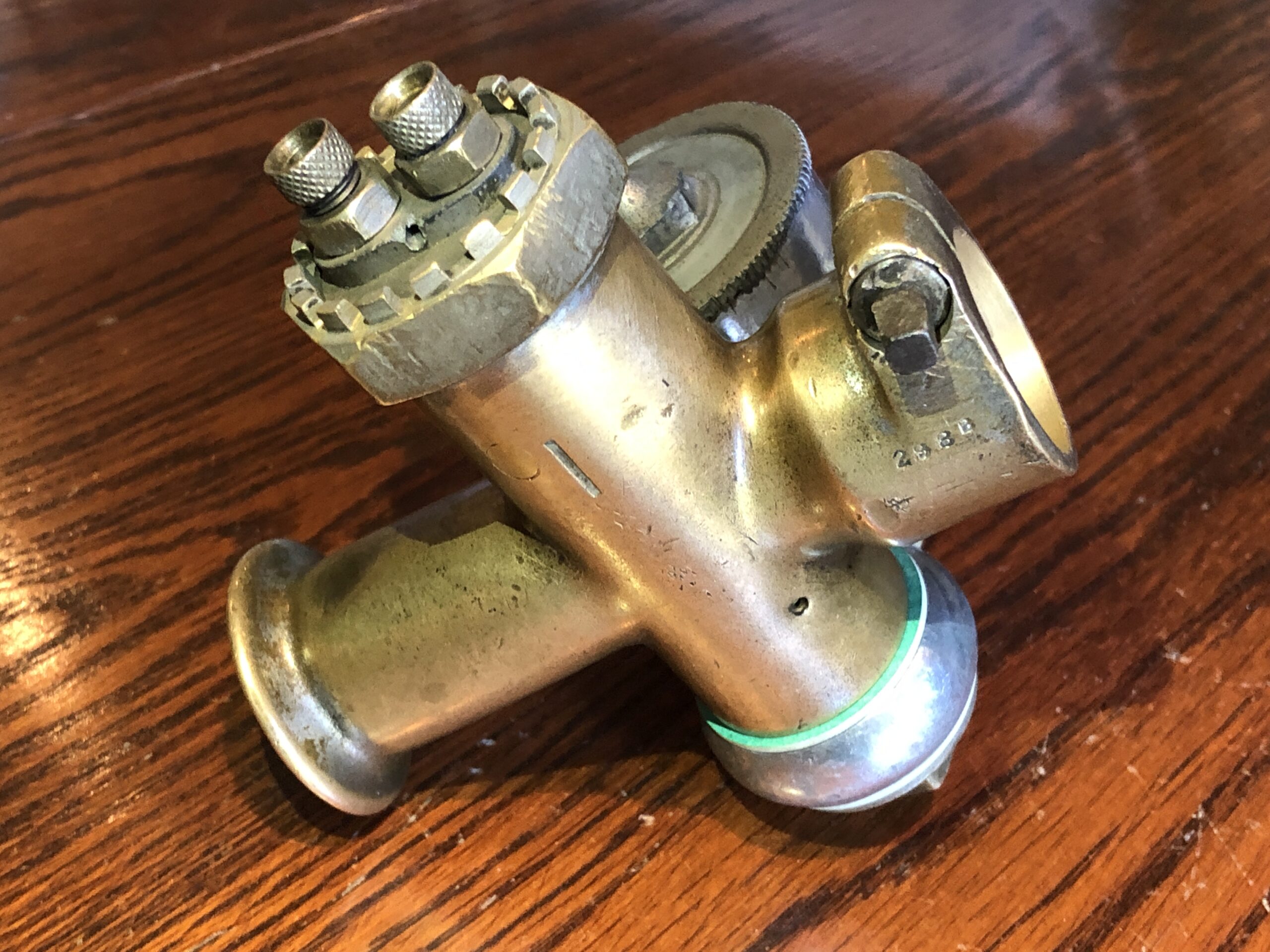 Original & refurbished 2-Jet 1" brass Binks carburettor Late 1920's Possibly for Norton motorcycles