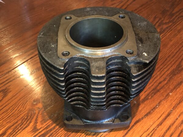 Prewar Triumph 350cc engine barrel for a 3H T80 vintage motorcycle - Good condition original Triumph part for T80 3H, 3HW. War Department Triumph 3HW motorbike