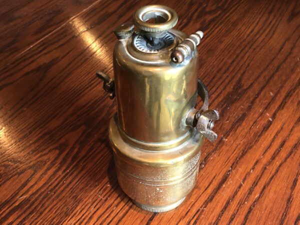 Miller, Joseph Lucas, P&H, Powell & Hanmer, Small Carbide gas generator for acetylene rear lamp on Veteran & Vintage motorcycles