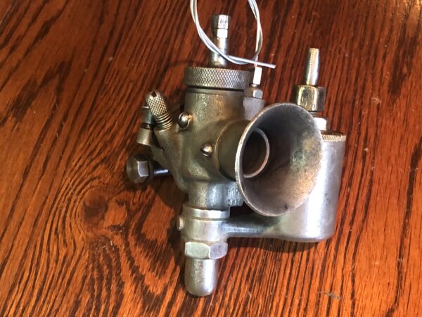 T19 Cozette carburettor for motorcycles 19mm intake. Likely for a variety of European vintage motorcycles, including French and Belgian makers