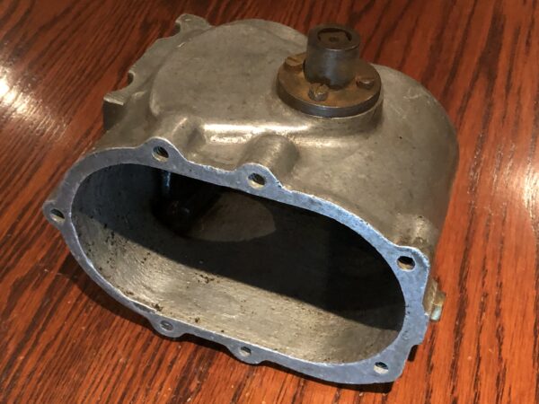 Early 1930s Vintage motorcycle 2-stud Velocette gearbox case CT probably for GTP250. Two stroke Velocette lightweight vintage motorcycle gearbox