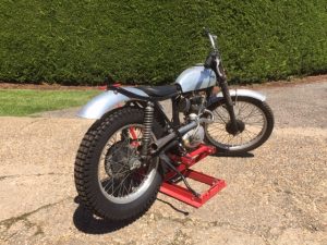 Another pre-65 competition Trials Triumph Tiger Cub awaiting recomissioning