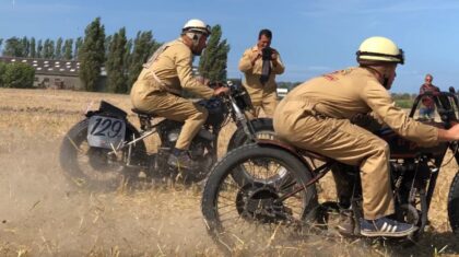 Where is Anna vintage motorcycle run Belgium 2024 Friday sprint races – VIDEO