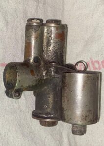 Binks 3-Jet brass carburettor in original condition. Antique motorbike parts for sale. Vintage & veteran motorcycle fuel carburettors for sale.