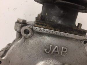 Identify a JAP engine by the stamped numbers. J.A. Prestwich V-twins and single cylinder engines for motorcycles 