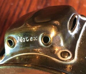 Approx 1914 - mid 1920's MOTEX original brass motorcycle sidecar lamp for vintage veteran motorcycles. Antique motorbike Lucas, Miller, P&H, Westwood, Hobday 